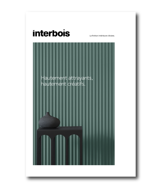 Couverture de la brochure Interbois dont le titre est Hautement attrayants, hautement créatifs. 